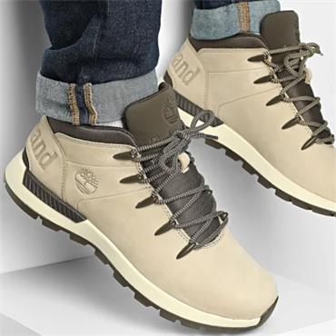 TIMBERLAND MENS MID LACE ANKLE BOOT - LIGHT BEIGE NUBUCK